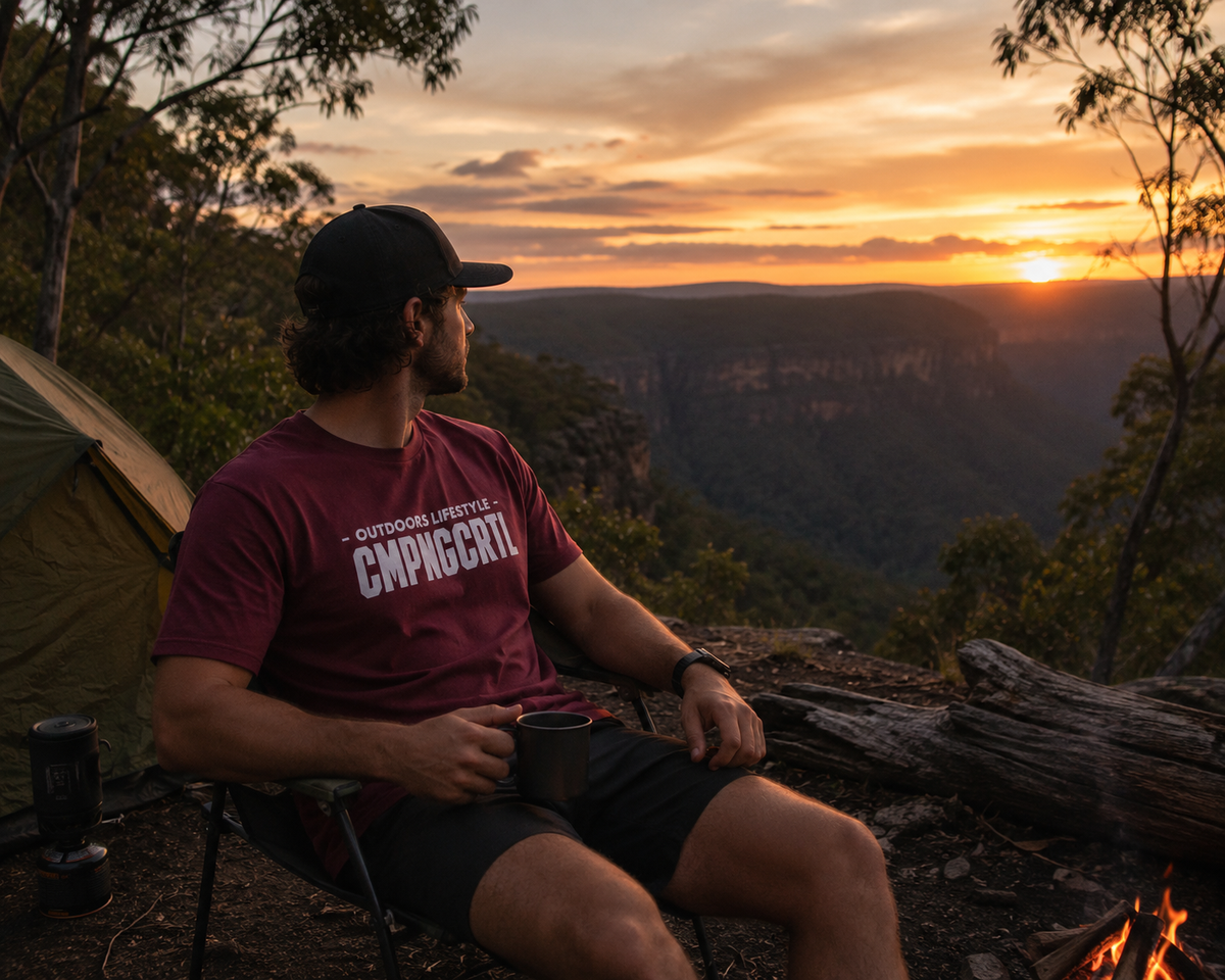 Outdoors Lifestyle Maroon Tee