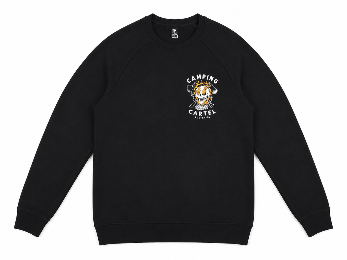CC Skull & Fire Crewneck