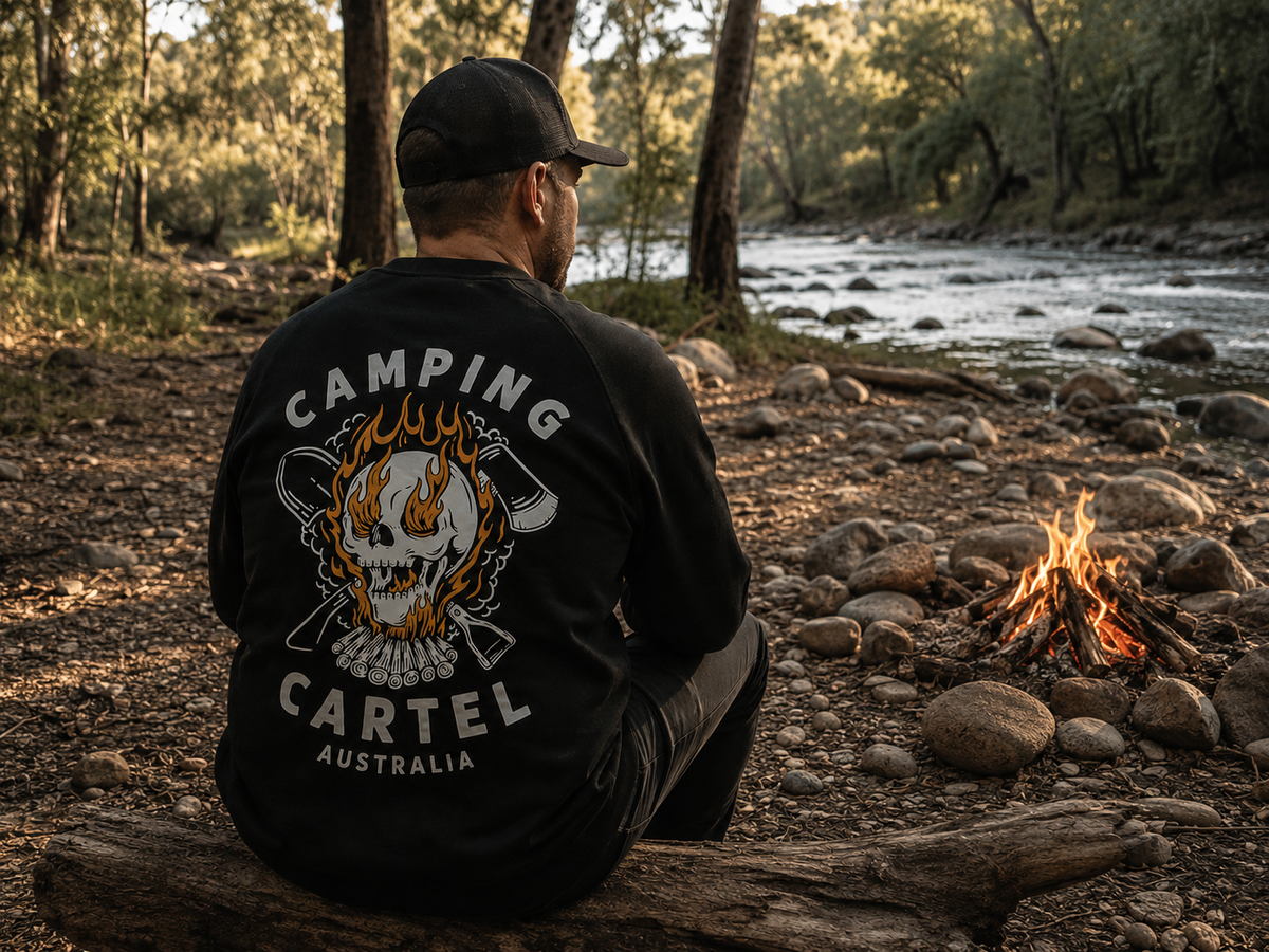CC Skull & Fire Crewneck