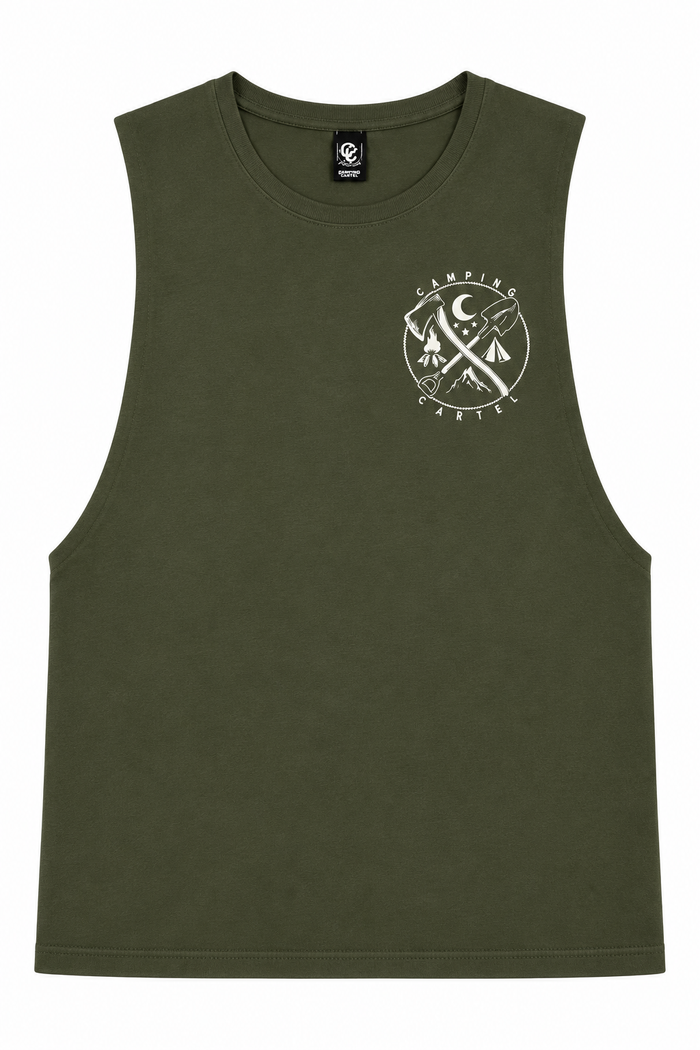 Camping Cartel Green Adventure Singlet