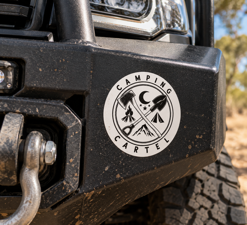 Camping Cartel Adventure Sticker