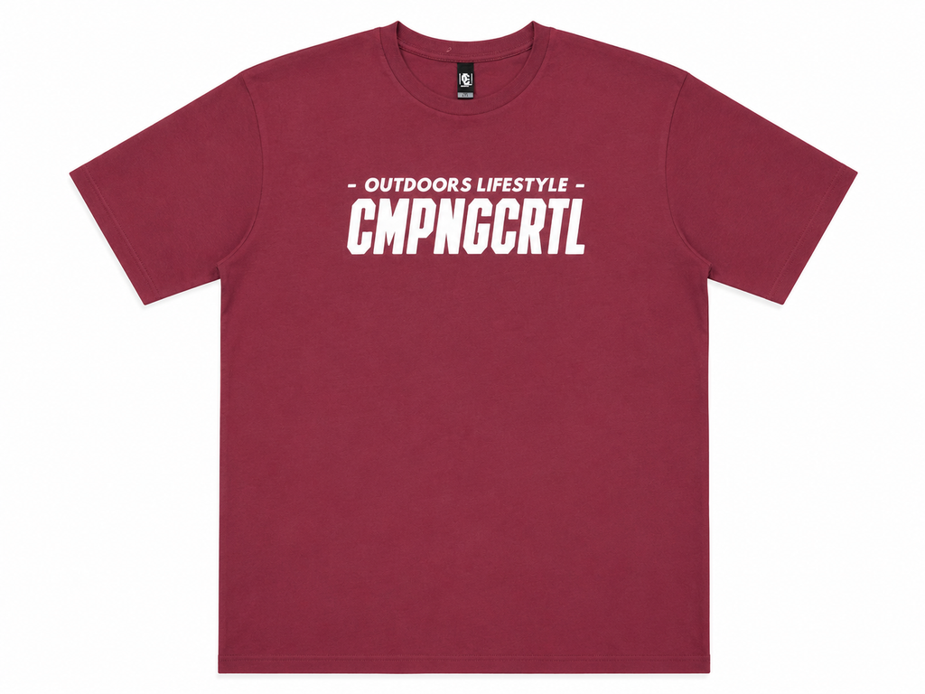 Outdoors Lifestyle Maroon Tee