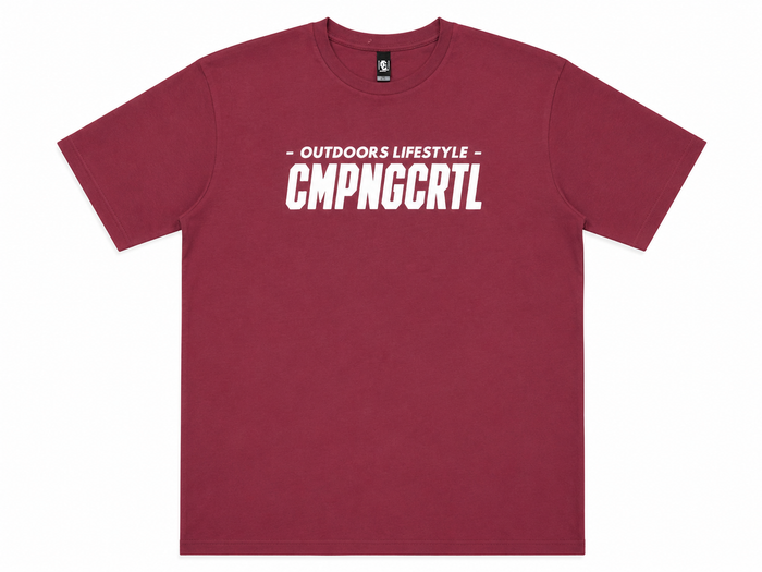 Outdoors Lifestyle Maroon Tee
