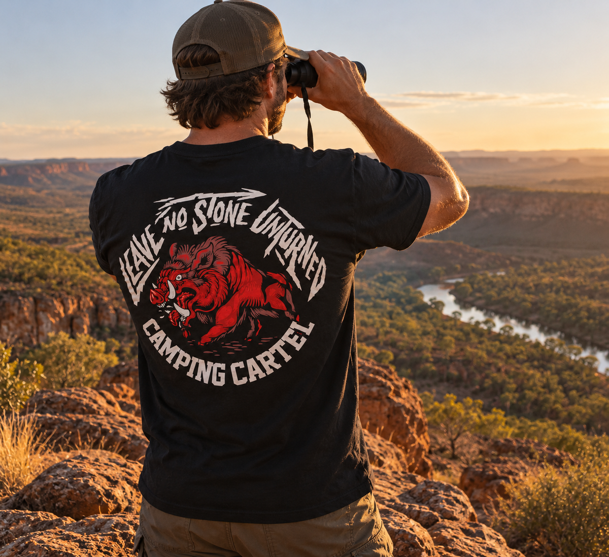 Leave No Stone Unturned Boar Tee